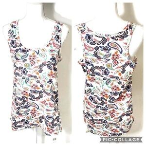 Peacocks Paisley Print Tank Top NWT Sz 10